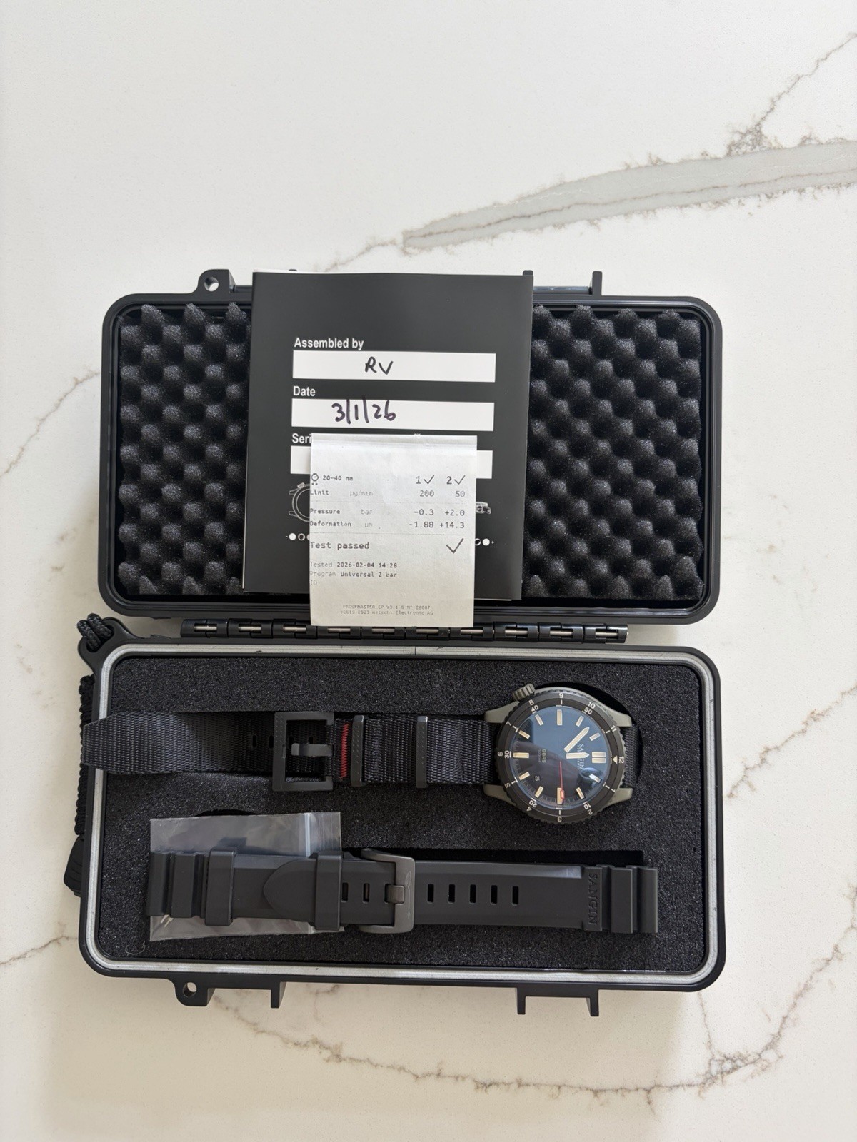 Sangin Instruments GBRS Kinetic II Ti v2 Watch – Cerakote- 1000M