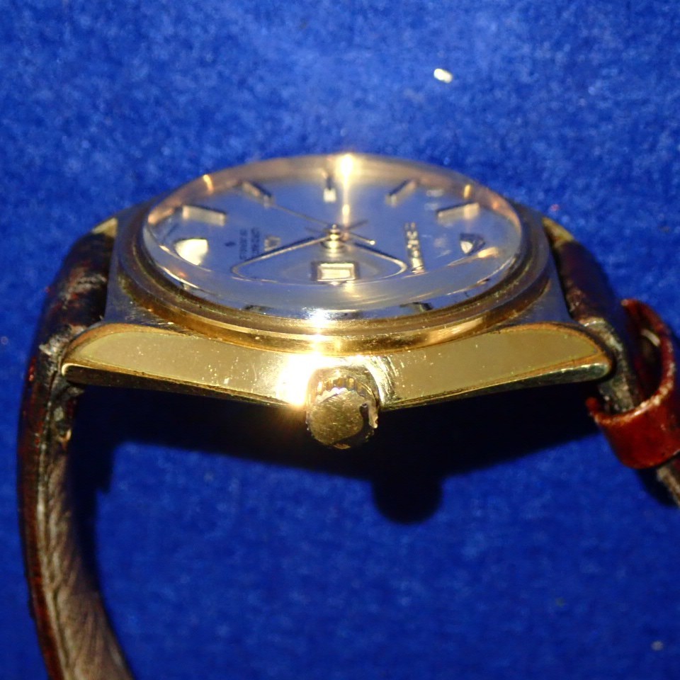 SEIKO Vintage 1971 JDM Load Matic 25J 5606-7010 Day Date KANJI Dial 37mm Linen