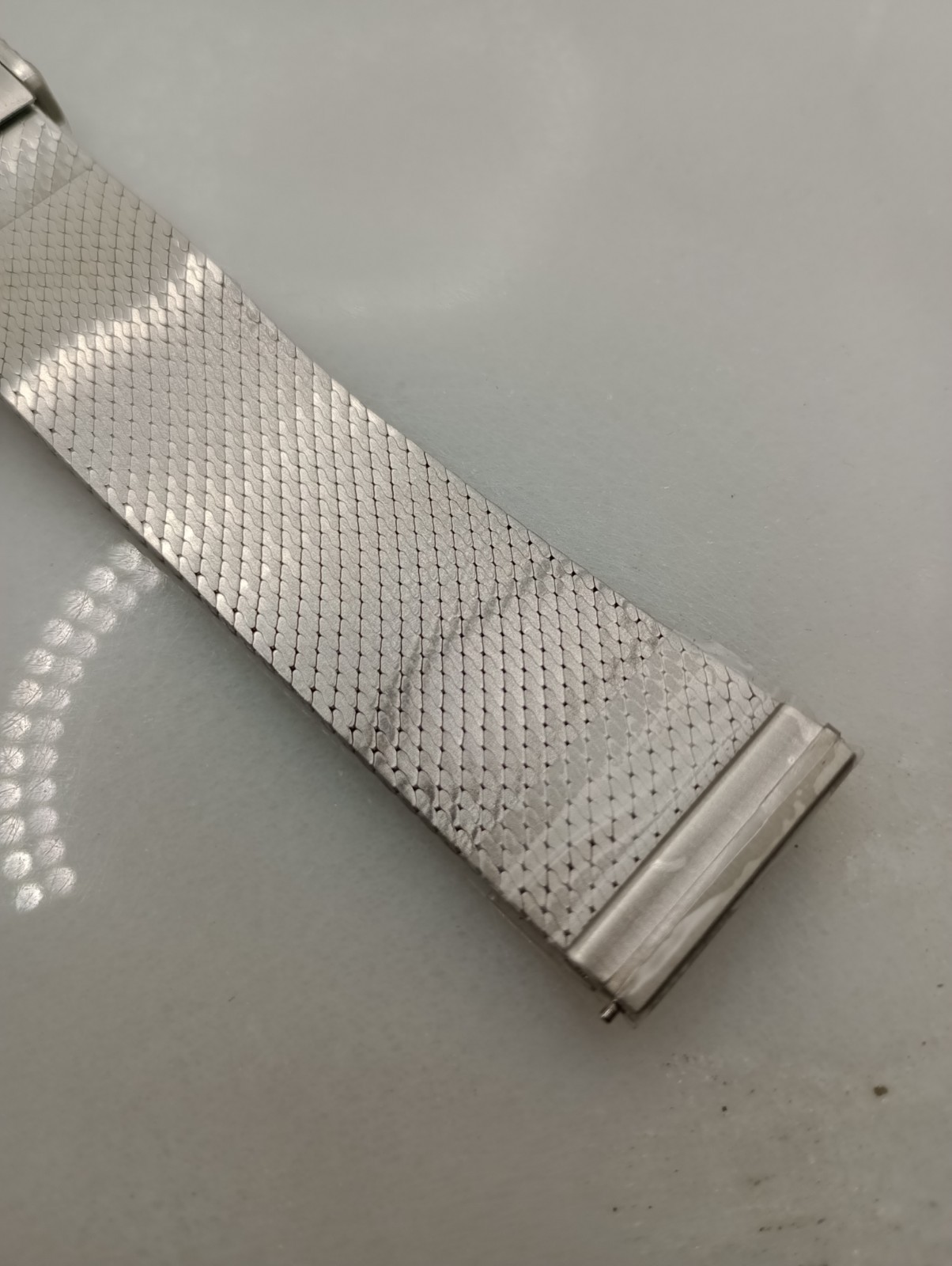 New Watchgecko 21mm Calibre 1960 Mk2 Mesh Stainless Watch Strap Bracelet 6B452