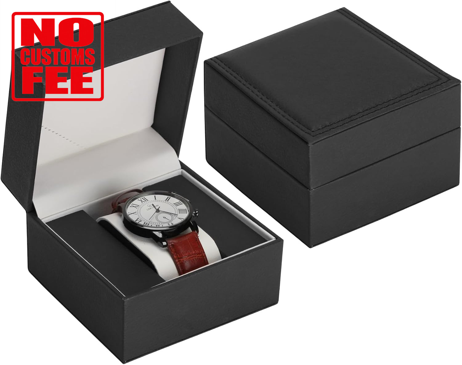 Luxury Single Watch Gift Box for Men Women, Single Watch Bracelet Bangle Jewelry
