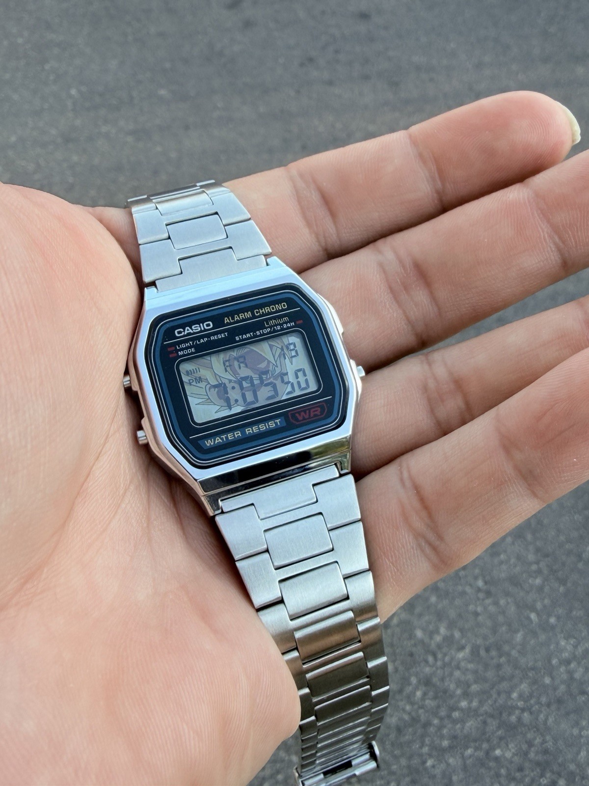 Casio A158WA Digital Watch Metal Band Card MOD (read description)