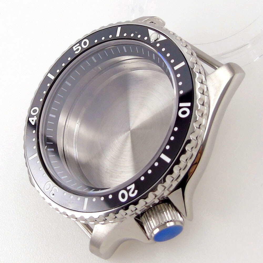 42mm Sapphire Glass Watch Case fit SKX 007 NH35 NH36 2824 200M Water Resistance