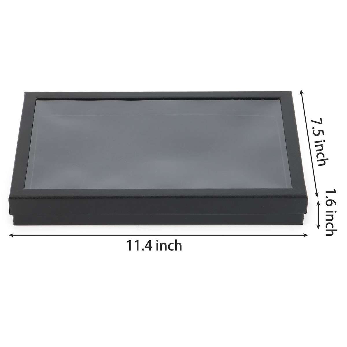 2Pc 100Slots Jewelry Ring Display Organizer Case Tray Holder Earring Storage Box