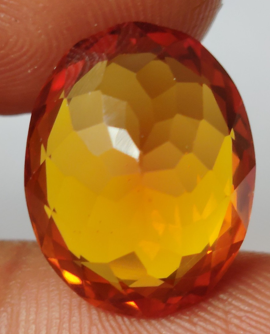 28.00 Ct. Hessonite (Garnet) Cushion Cut Faceted Loose Gemstone 4 Ring & Pendant