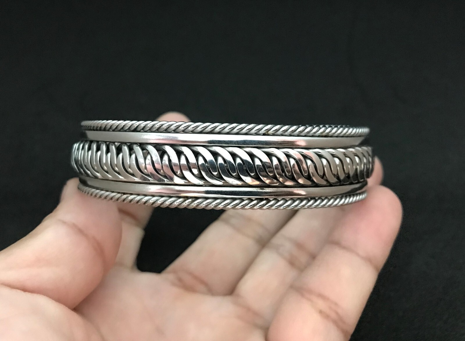 Bracelets Bangle Handmade Stainless Steel welding wire Silver Color #14