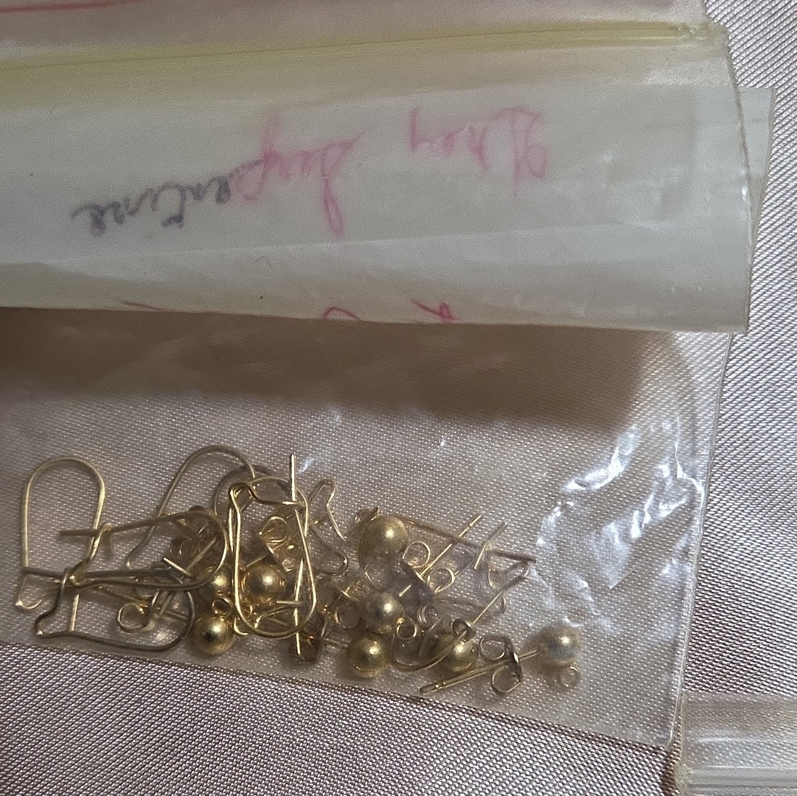 Mixed Lot Metal Jewelry Making Findings Jump Rings Earring Hooks Cross Pendant