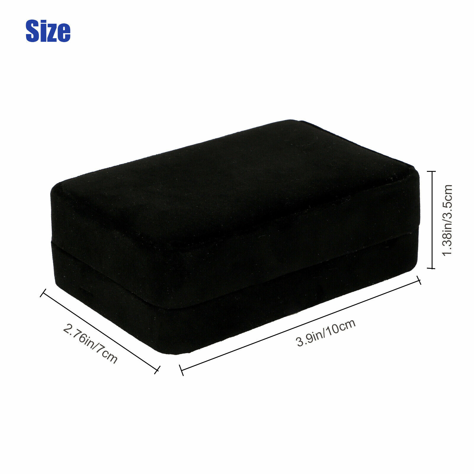 High Quality Black Velvet Necklace Pendant Gift Box Case Jewelry Display