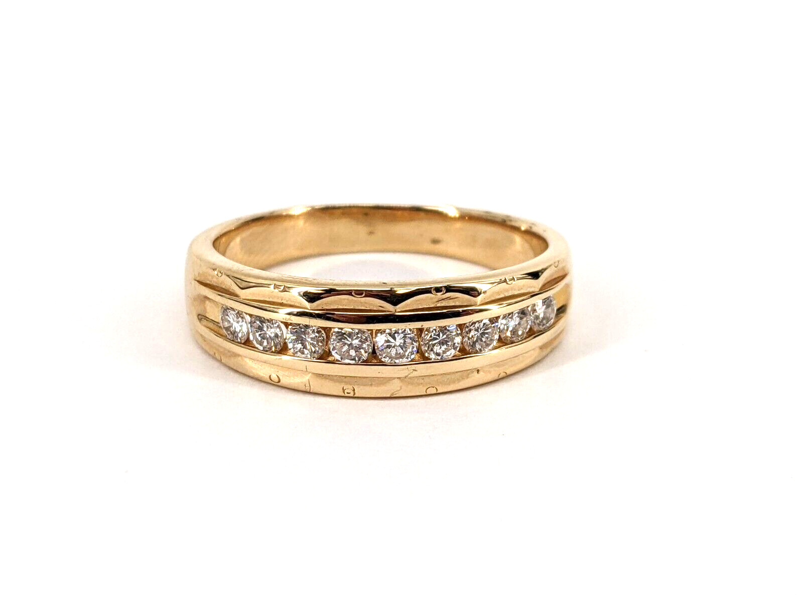 14KT Yellow Gold 6.00g Men’s Diamond Ring Size 10, 1/2cttw Approx.