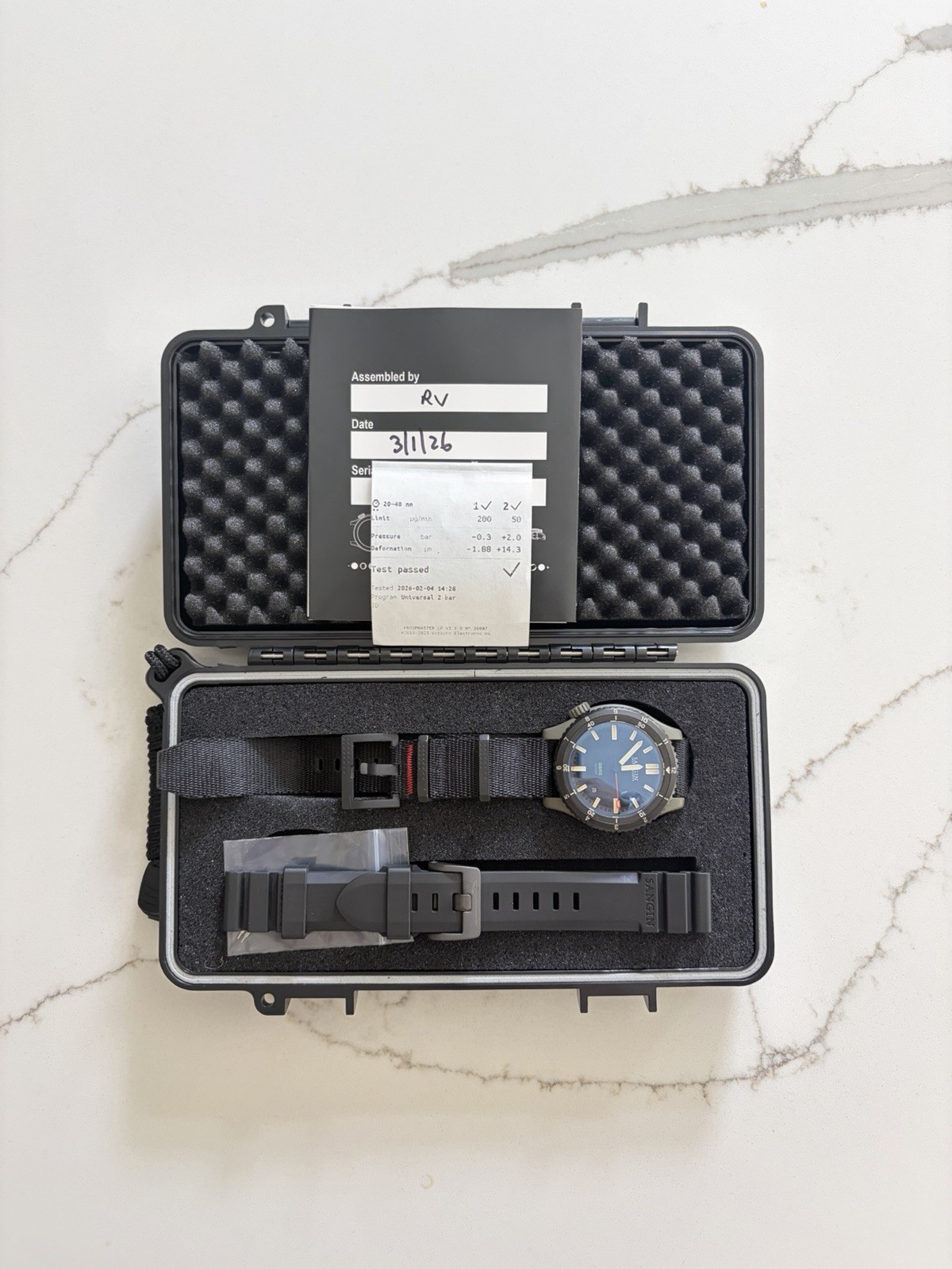 Sangin Instruments GBRS Kinetic II Ti v2 Watch – Cerakote- 1000M