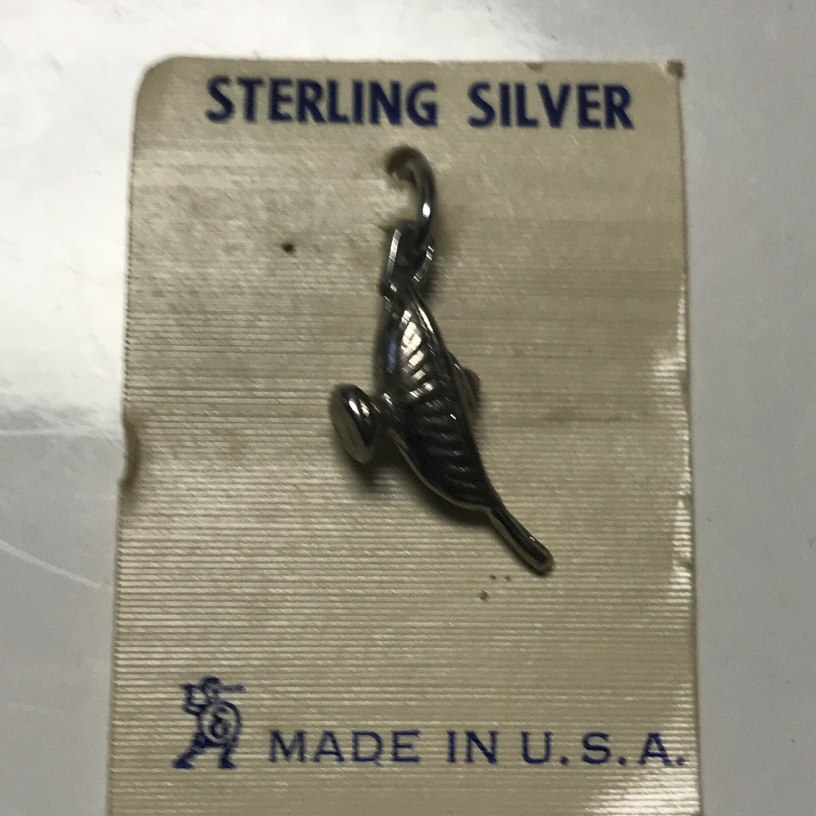 Sterling Silver Vintage Genie Lamp Charm Pendant Apprx 3/4″ Made in USA