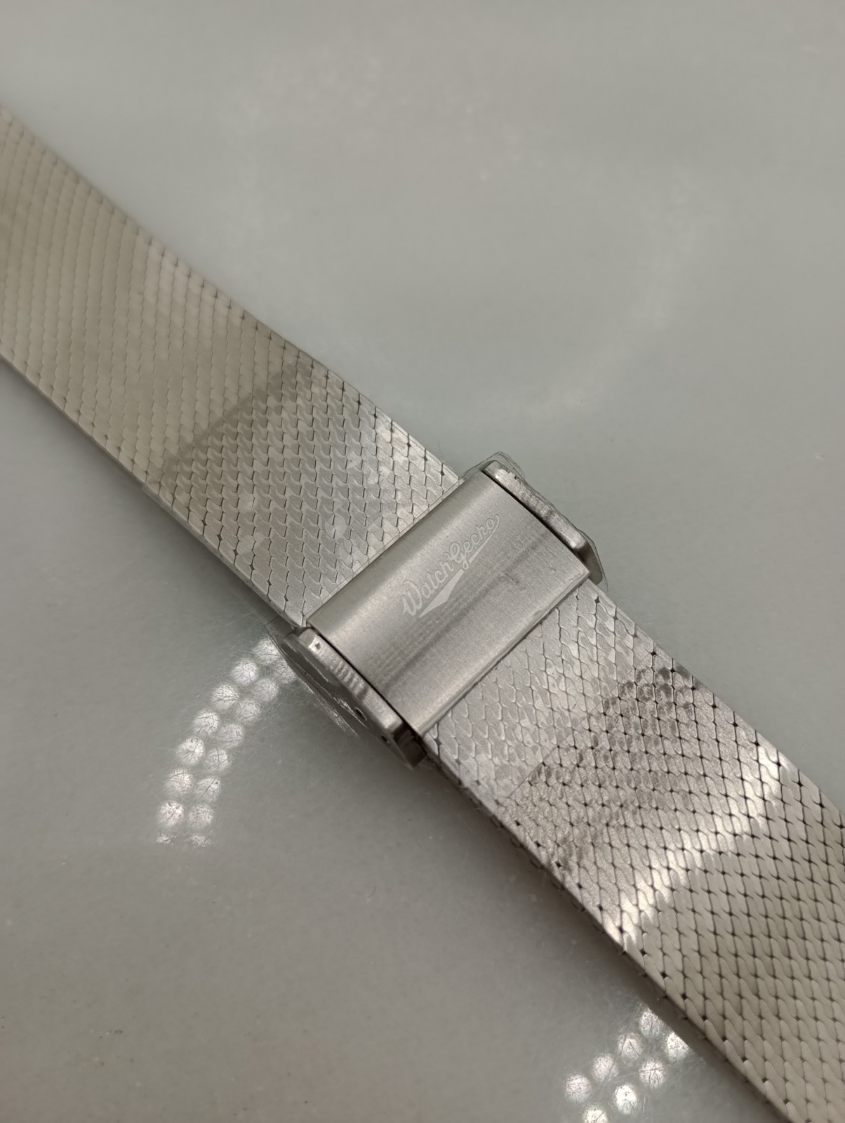 New Watchgecko 21mm Calibre 1960 Mk2 Mesh Stainless Watch Strap Bracelet 6B452