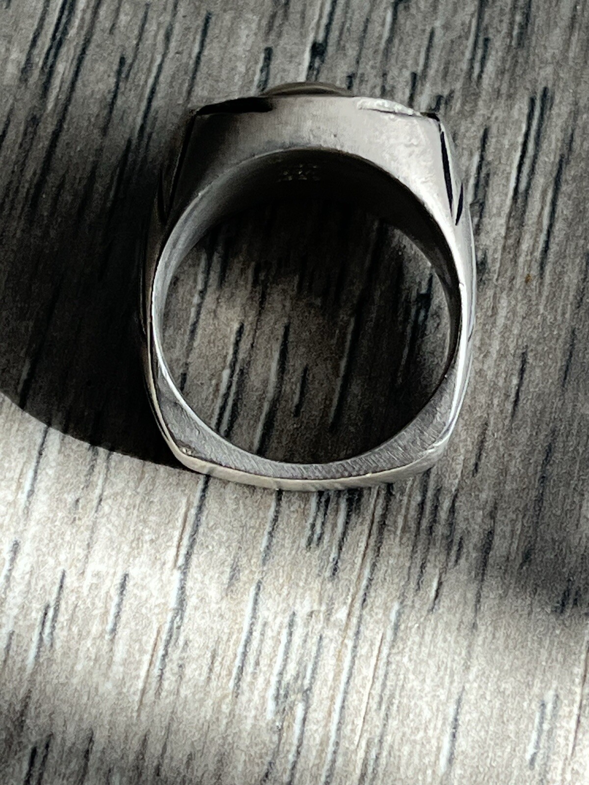 MJG CUSTOM MADE 925 STERLING SILVER SKULL RING SIZE 11 24.10 Grams Made In USA