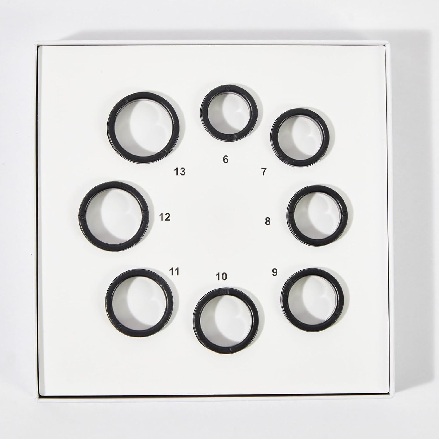Smart Ring Sizing Kit, 8 Sizes (6-13) for Adults, Sizing Kit Measurement Model
