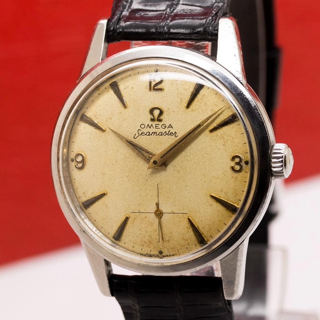1959’s OMEGA Seamaster 14389-9 Stainless Steel Manual Wind Men’s Watch 35mm