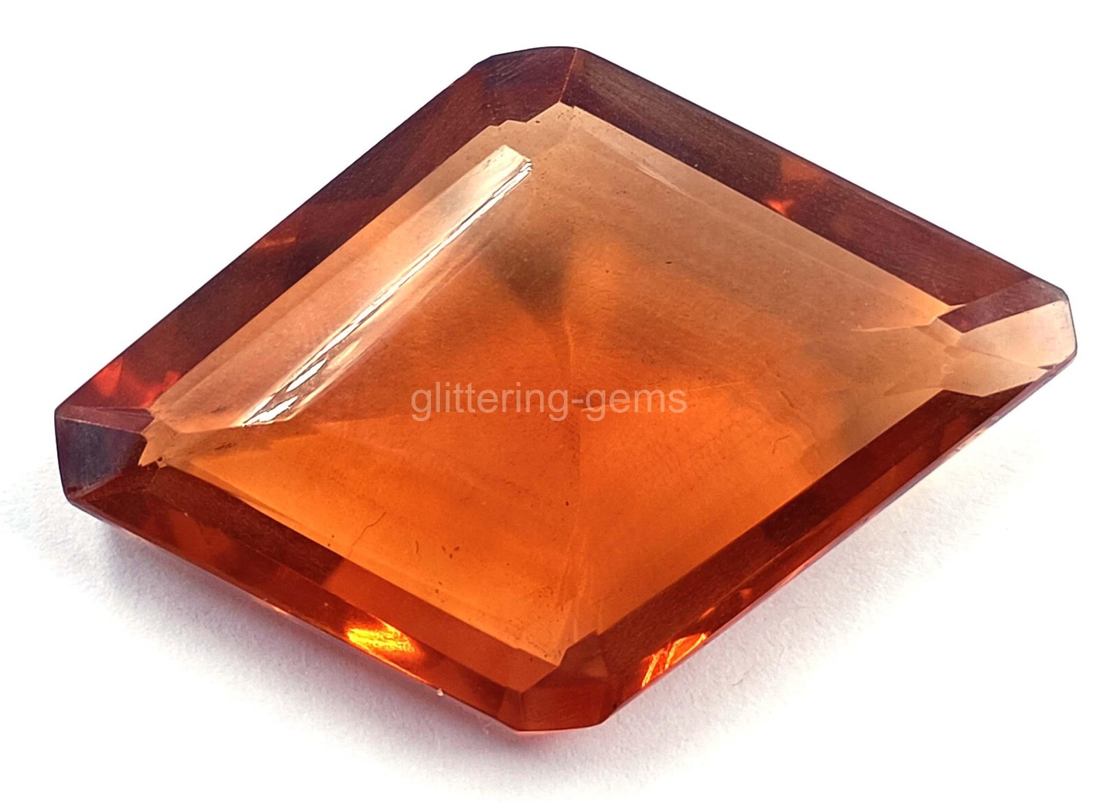 164.50 Ct Orange Citrine Fancy Cut IGL Transparent Loose Gemstone 5JJR
