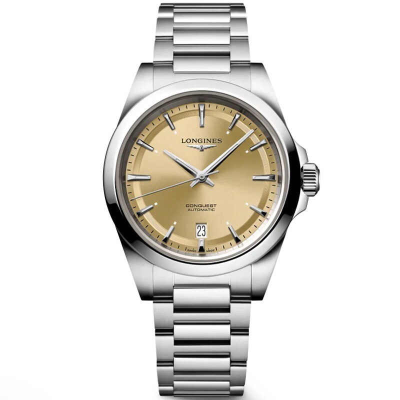 New Longines Conquest 2024 38MM Champagne Dial SS Men’s Watch L3.720.4.62.6