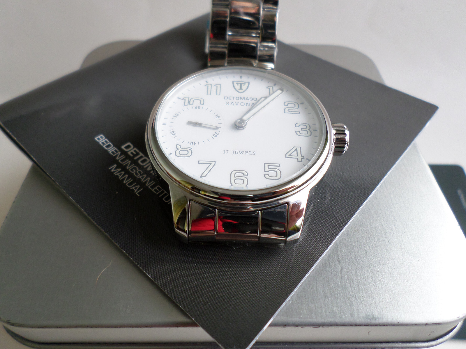 Detomaso “Savona” Men’s DT1028-A Analog Display Mechanical Hand Wind Watch