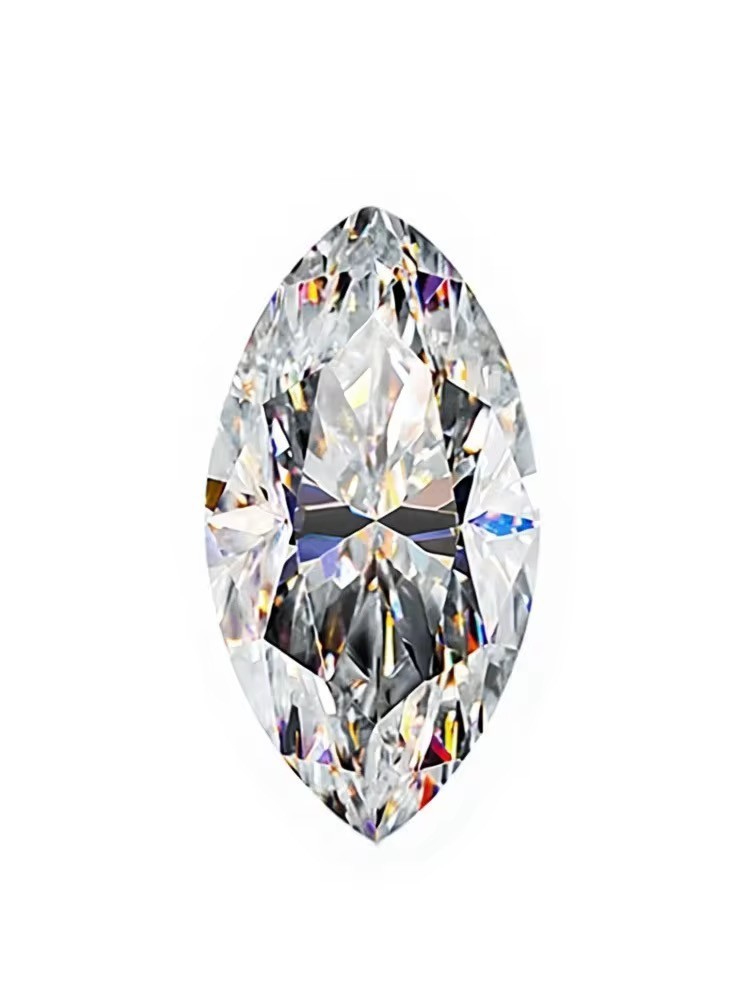 2/3ct Marquise Cut Moissanite Loose Stone VVS1 Excellent Cut with Certificate