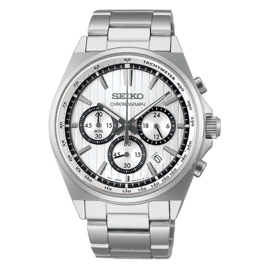 SEIKO SELECTION SBTR031 Chronograph Quartz Silver Dial 41mm Watch