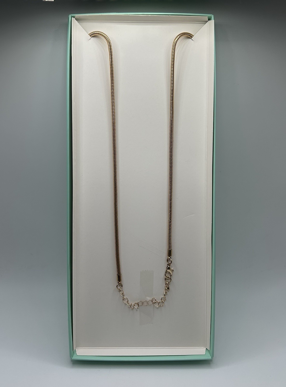 Lovita & Co. Gold Color Thick Long Chain Oval Hoop & Tassel Necklace