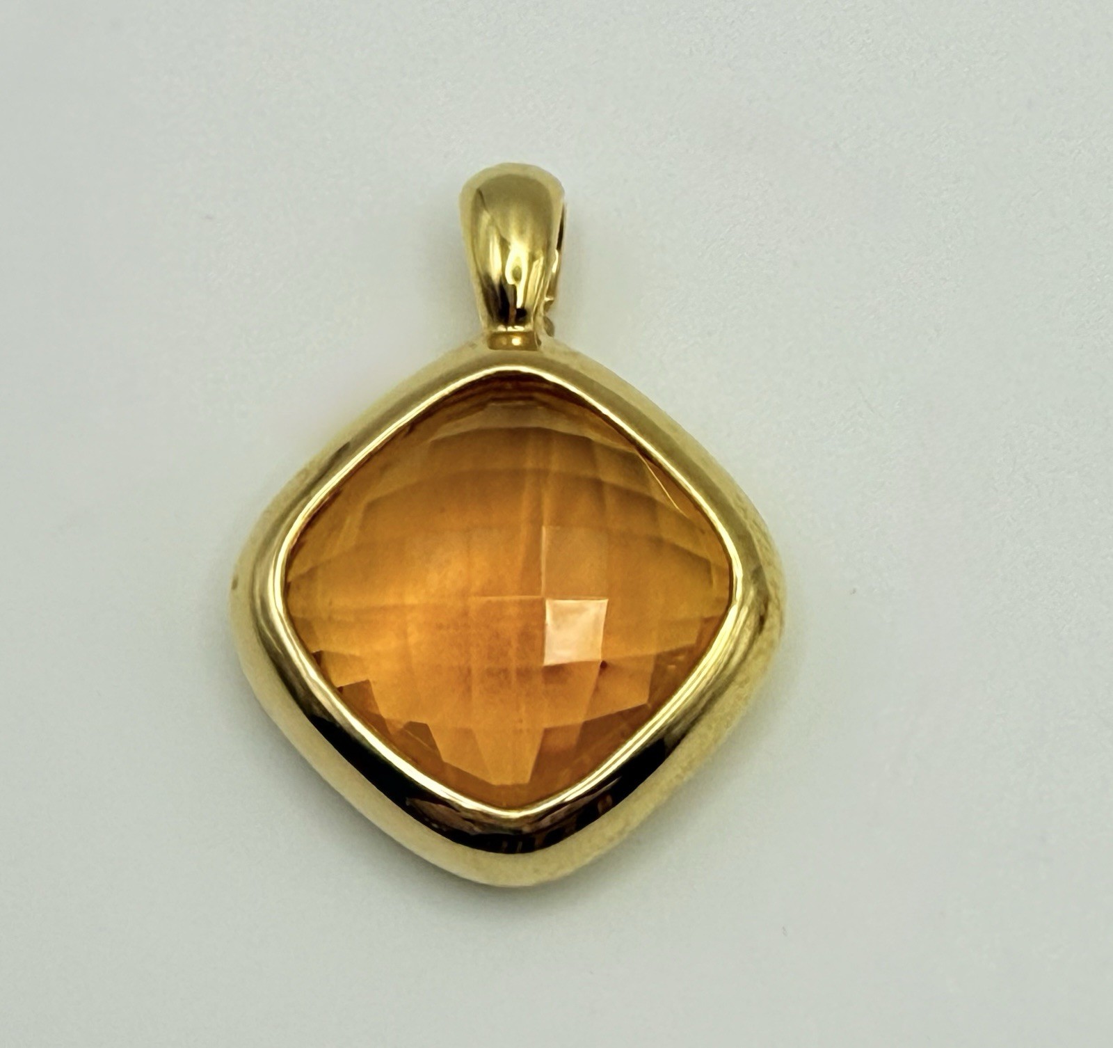 Joan Rivers Pendant & Earring Set Vintage Faux Citrine w/Interchangeable Jackets