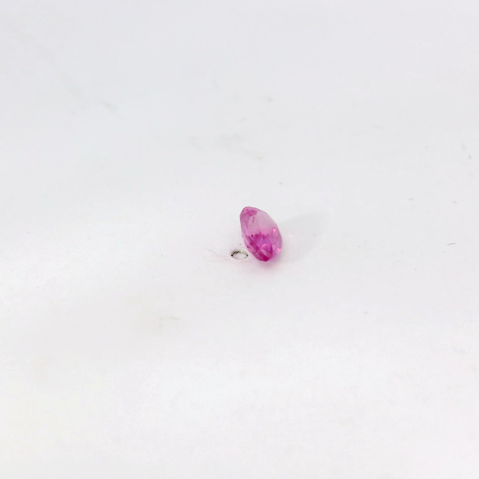 0.52ct Loose Pear Heat Treated Dark Pink Topaz Gemstone 6 x 4 mm