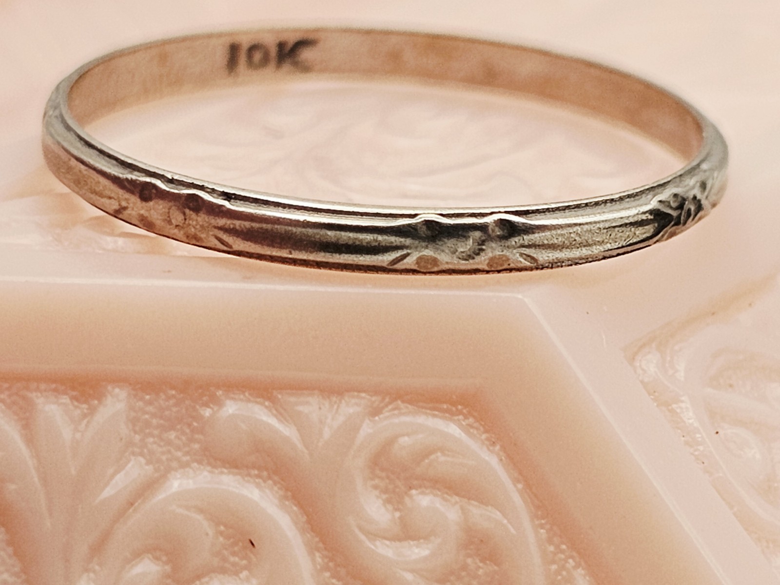 Vintg Artcarved 14KT GOLD WEDDING RING Set SIZE 10 & 7 WHT Gld. OG Original