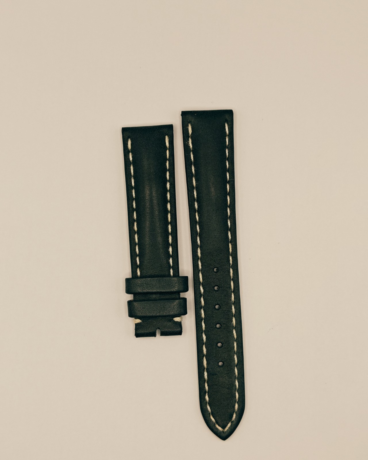 New Breitling black calfskin leather strap 18-16 mm authentic Ref 414X