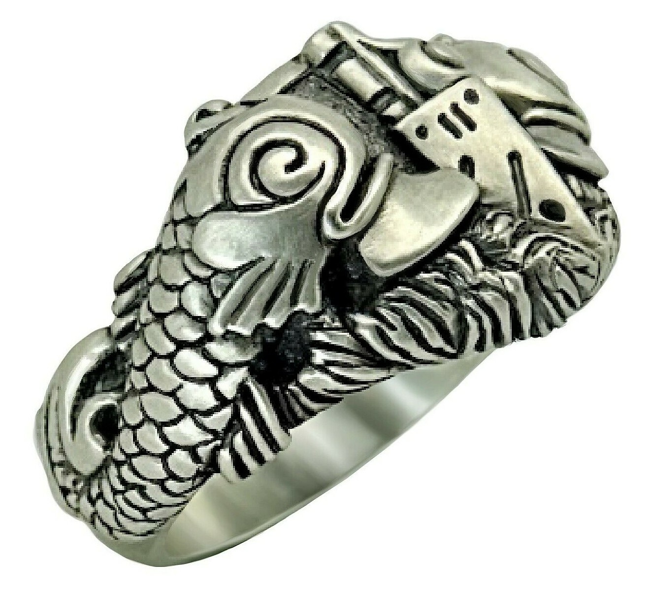 Submarine Dolphins Navy Sterling Silver 925 Men’s Ring Warfare Handcrafted