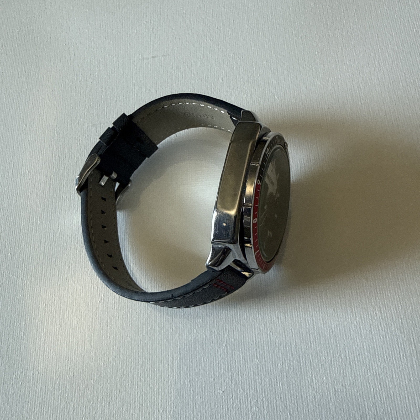 SALE ,AOCASDIY Chronograph date classic design, black and red bezel,45mm,WR30￼