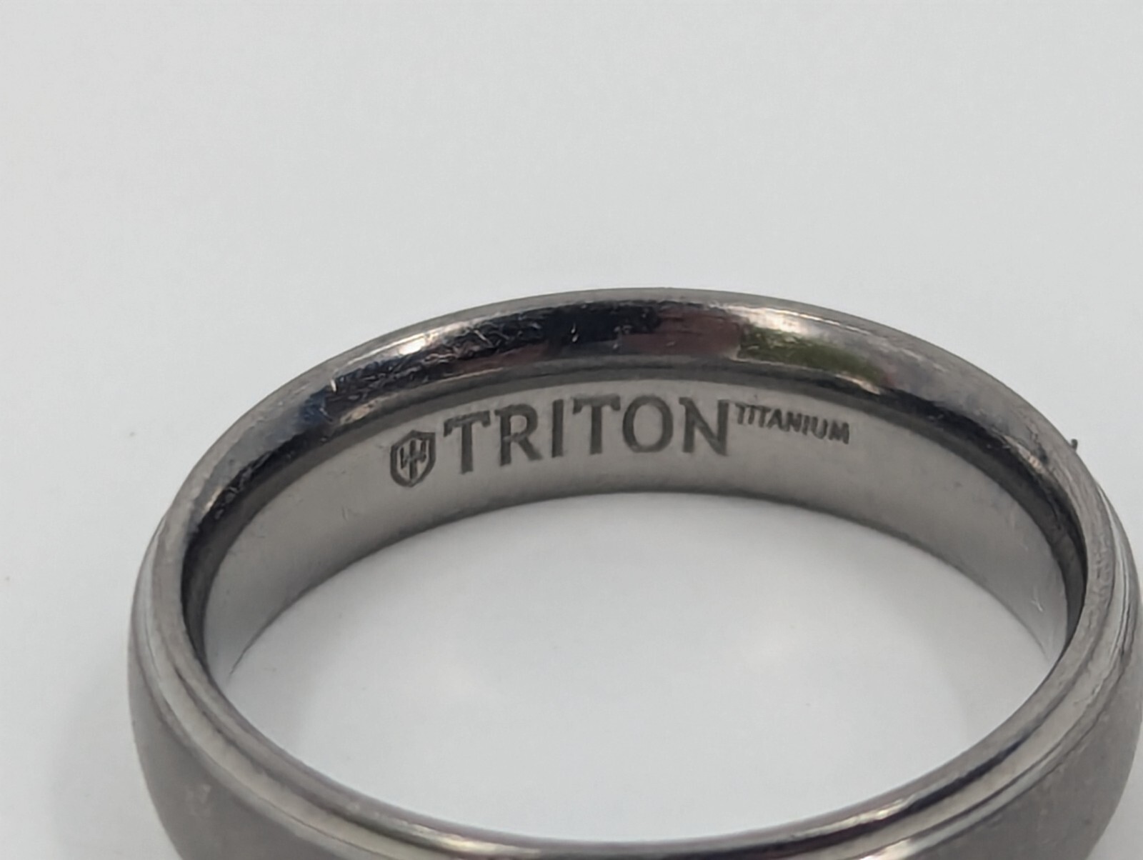 Triton Titanium Wedding Ring 6mm Size 10 Round Hypoallergenic