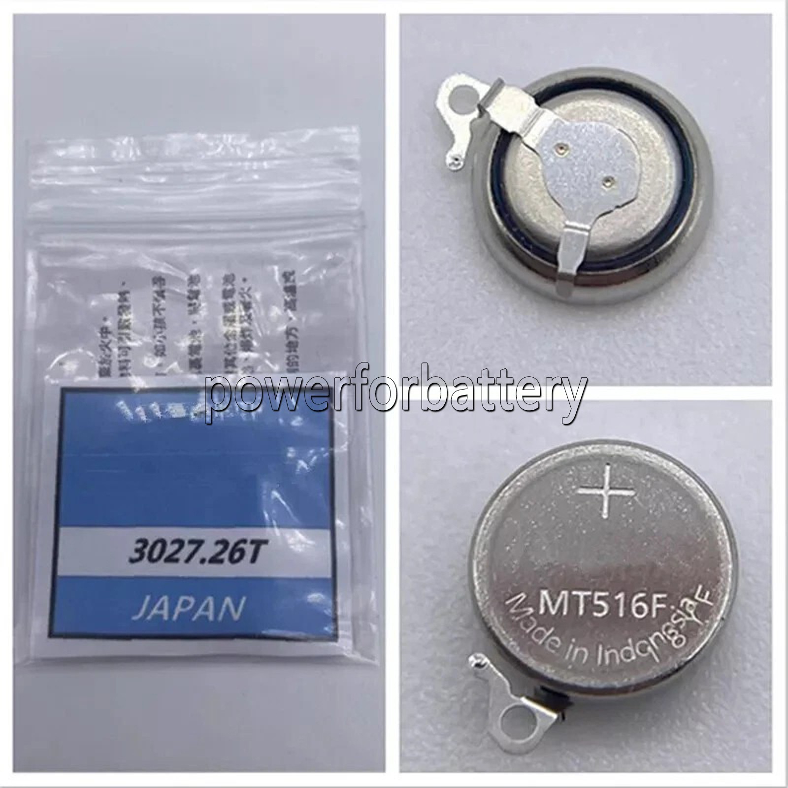 Battery For Panasonic MT516 MT516F 3027-26T Capacitor Seiko Kinetic V110 V116