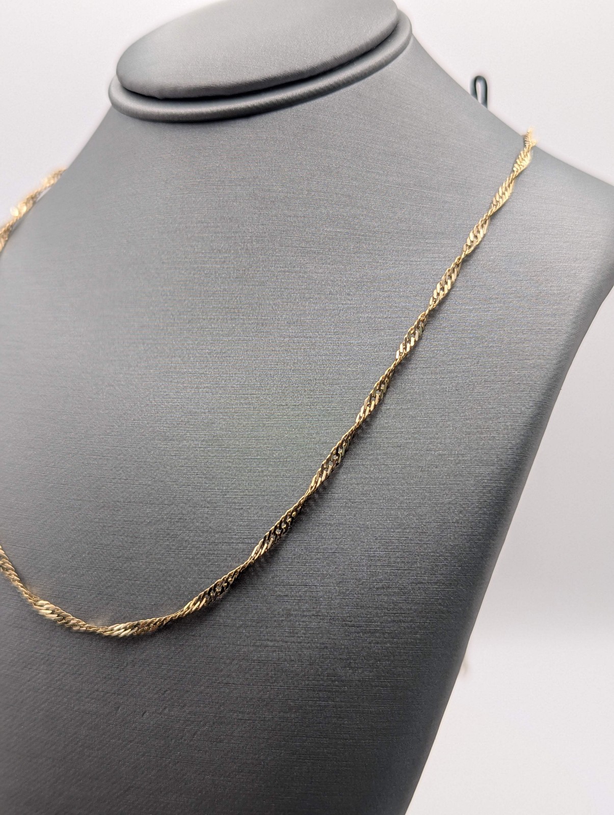 14K YG Singapore Chain