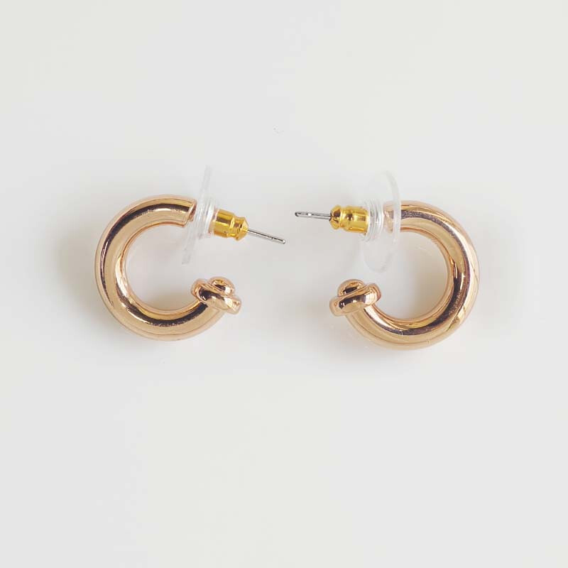 New 17mm Mimco C Small Hoop Earrings Gift Fashion Women Party Holiday Jewelry