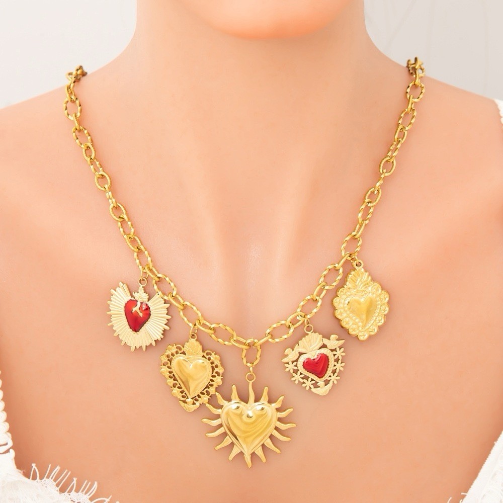 40+5cm Non Tarnishing 18K Boho Charm Necklace