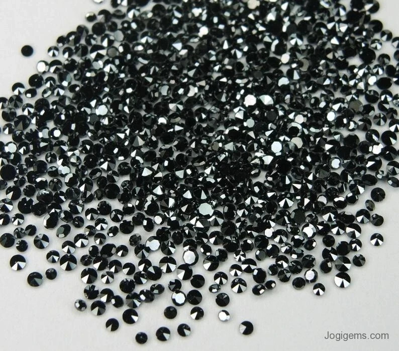 Loose BLACK Moissanite Diamond LOT 1.50 MM D , IF 70 PCS Approx. Certified