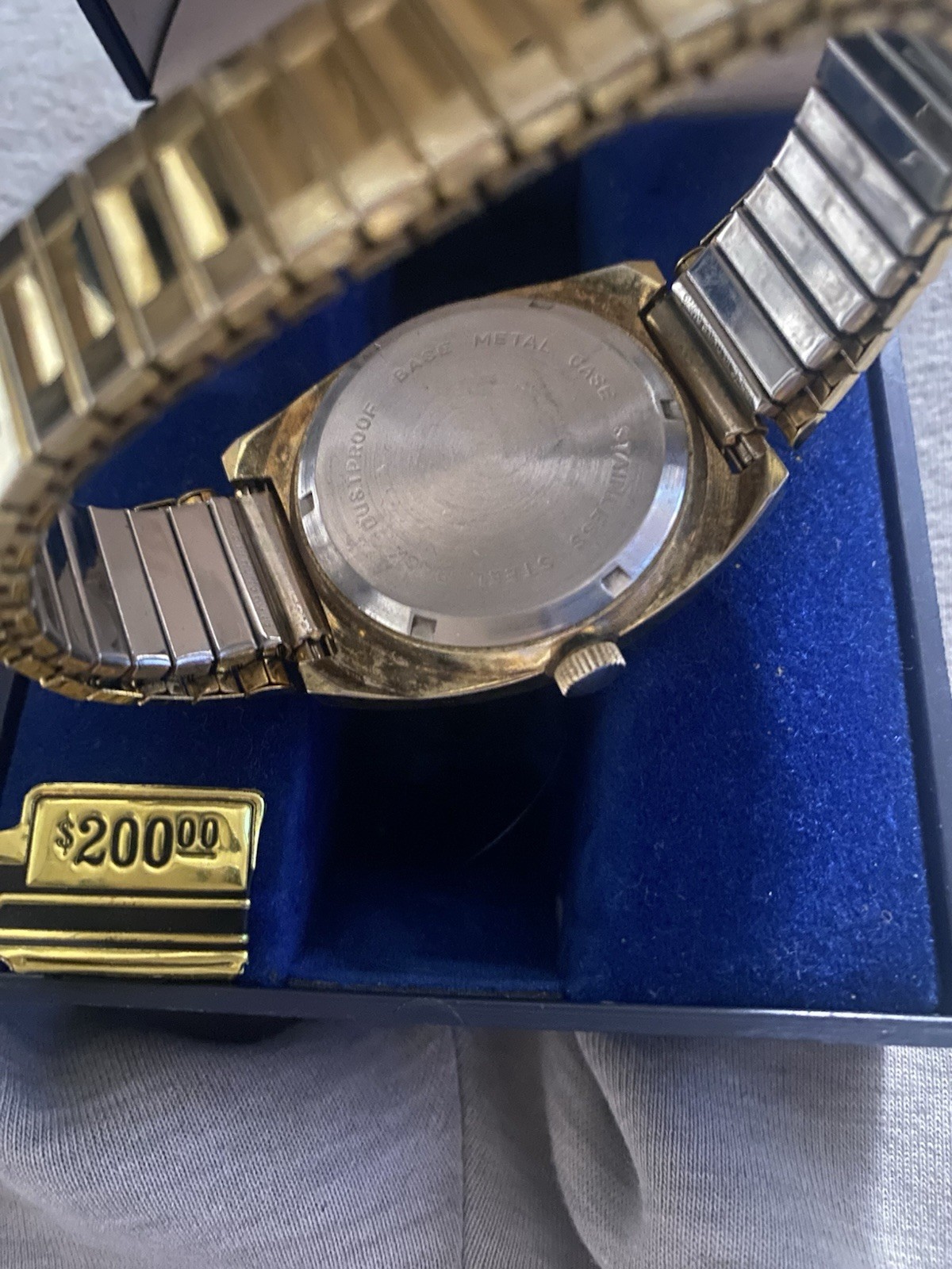 Vintage 1970s Bolivia Electra Watch TV Style DATOMATIC Mechanucal Movement WORKS