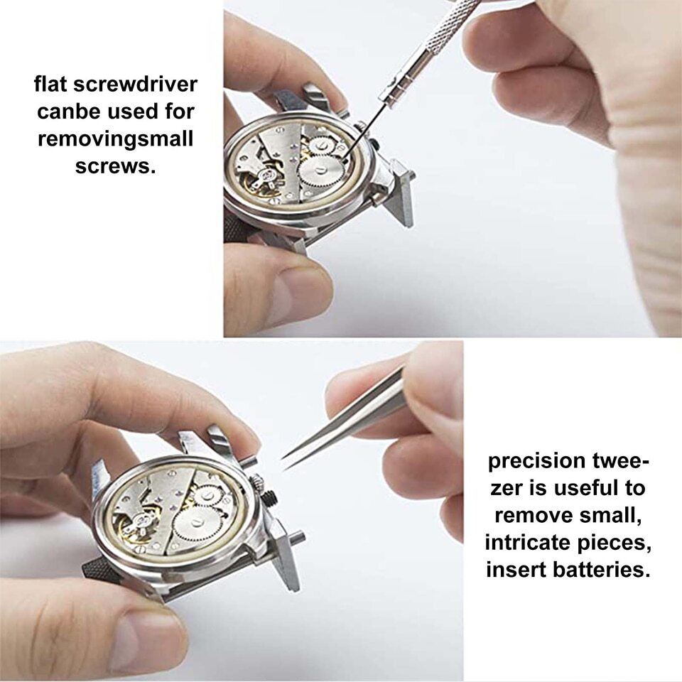 16pcs WATCH Repair Back Opener Kit Tools Band Pin Strap Link Remover Remover New