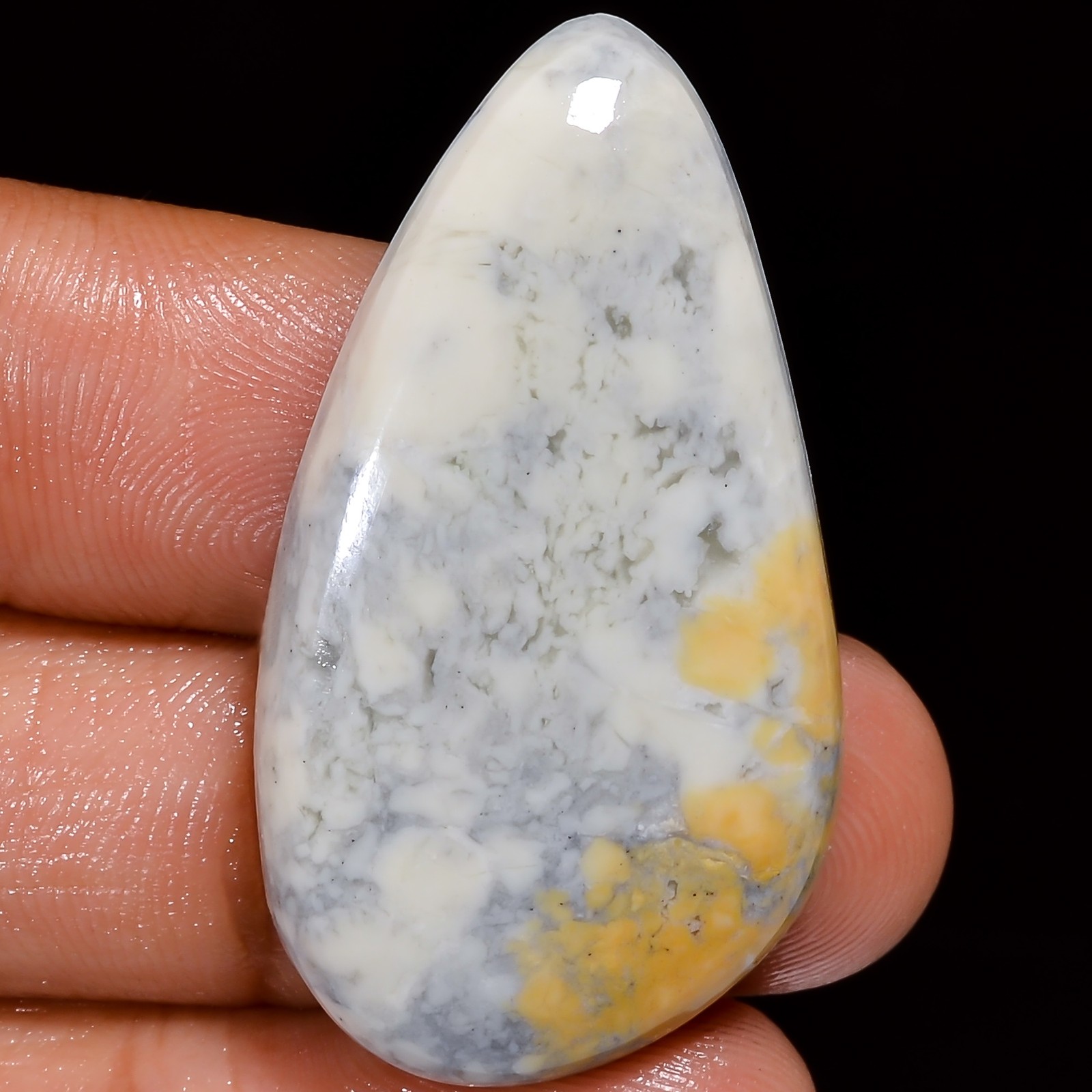 Natural Maligano Jasper Fancy Shape Cabochon Gemstone 45 Ct. 38X20X6 mm A-17061