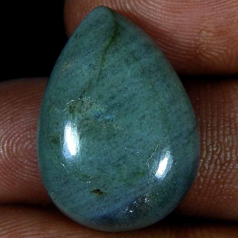 Natural Blue Labradorite Pear Cabochon Loose Gemstone 26.75 Ct