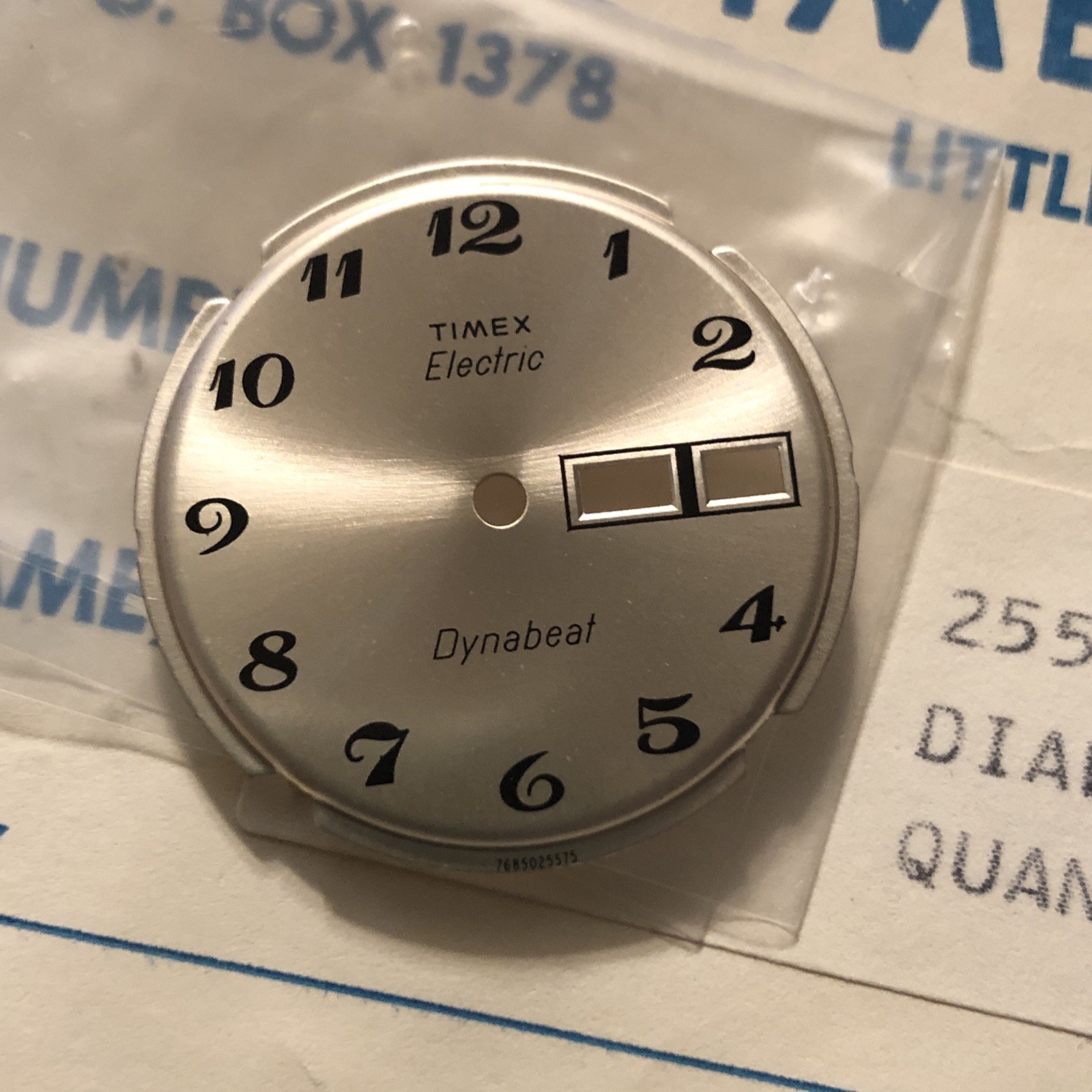 NOS Genuine Timex Electric Dynabeat Watch Dial 255-328116 Dial Marked 7685025575
