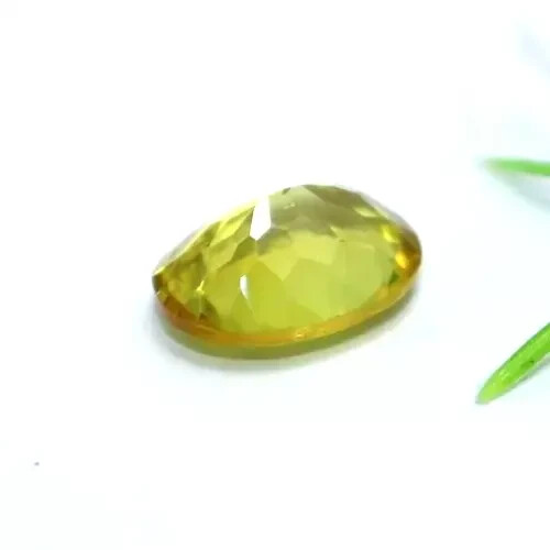 Yellow Sapphire Natural 7.85 Ct Oval Cut Certified Loose Gemstone With Free Gift