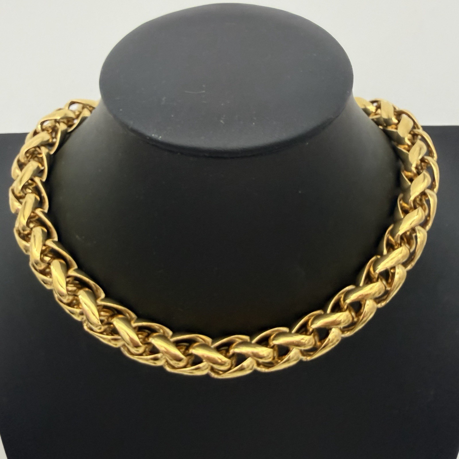 Vtg Napier Chunky Gold Tone Thick Heavy Rope Necklace 13.4 Mm Substantial 202 Gr