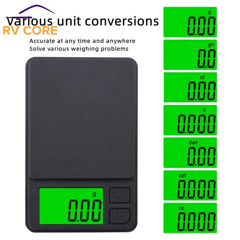 Mini Digital Scale 100/500 g 0.01 g — High Precision Jewelry & Kitchen Pocket S