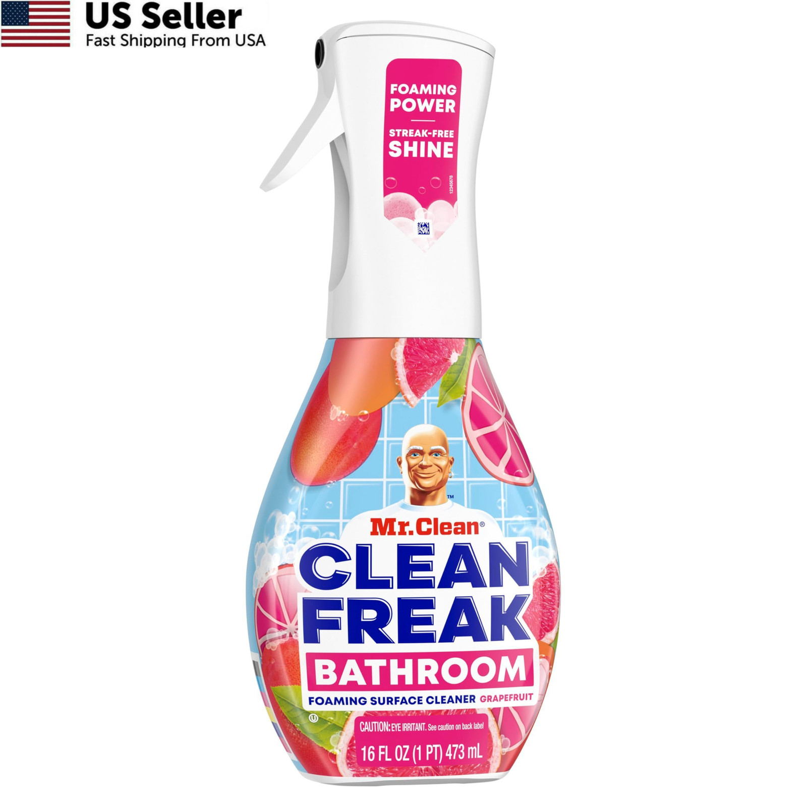 Mr. Clean Freak Foaming Bathroom Surface Cleaner 16 Fl Oz (Pack of 4)