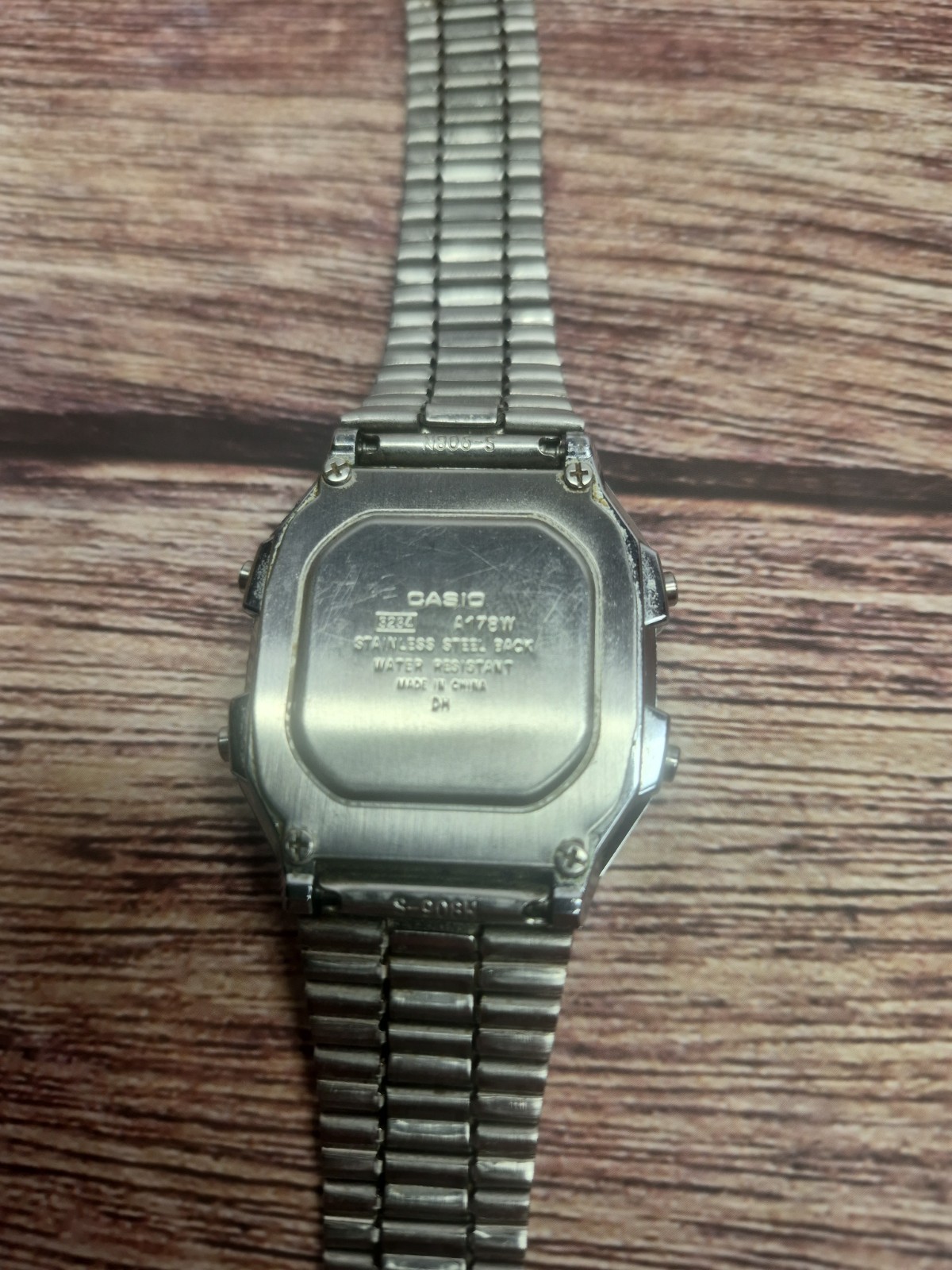 Casio A178W Vintage Digital Men’s Watch Silver Stainless Steel Illuminator Dual