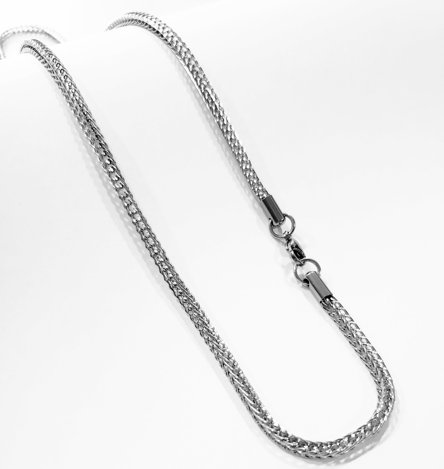 Men’s Stainless Steel Franco Chain 24 inch length 4mm wide