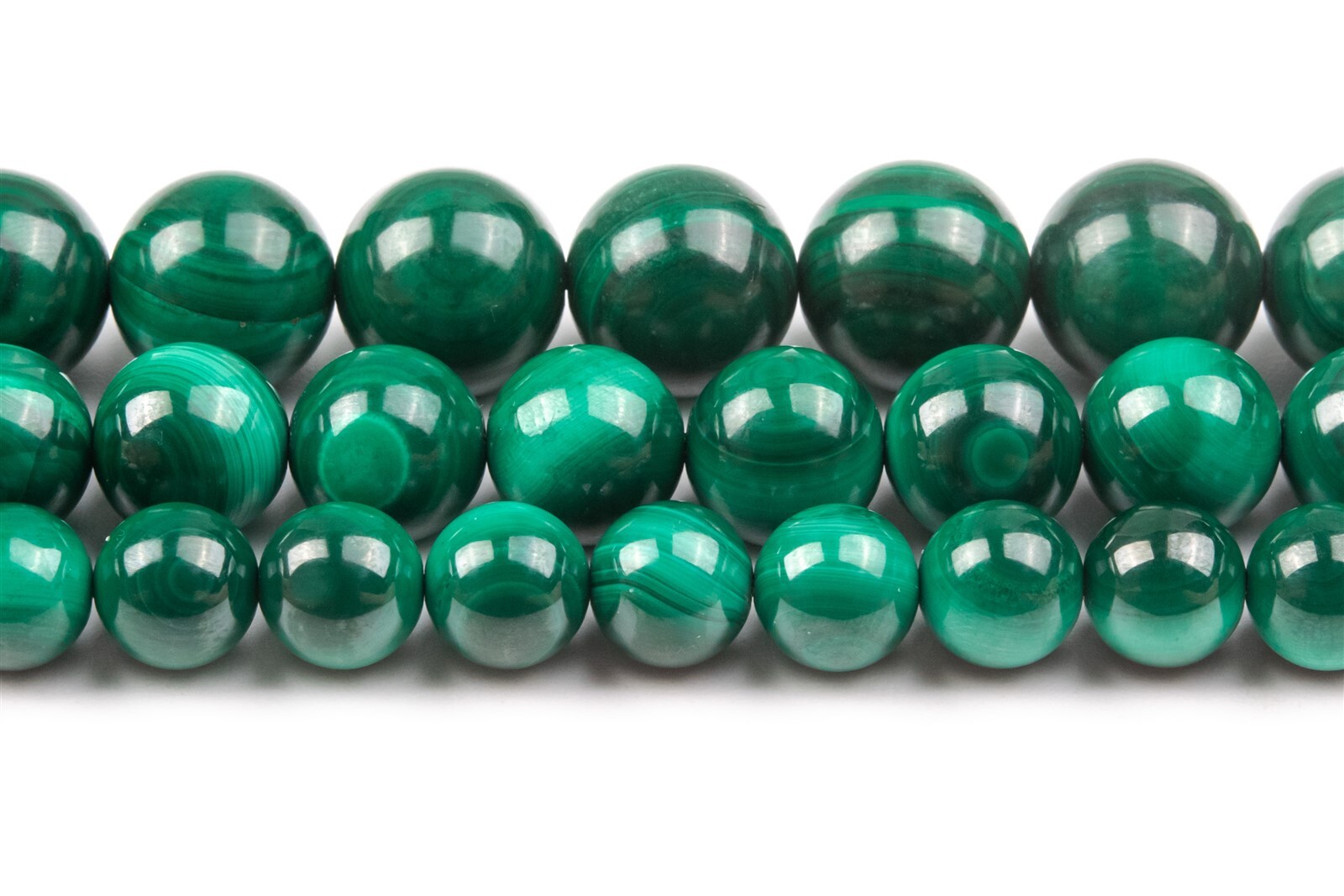 Natural Sky Eye Deep Green Malachite Beads AAA Round Loose Beads 9/10/11/12MM