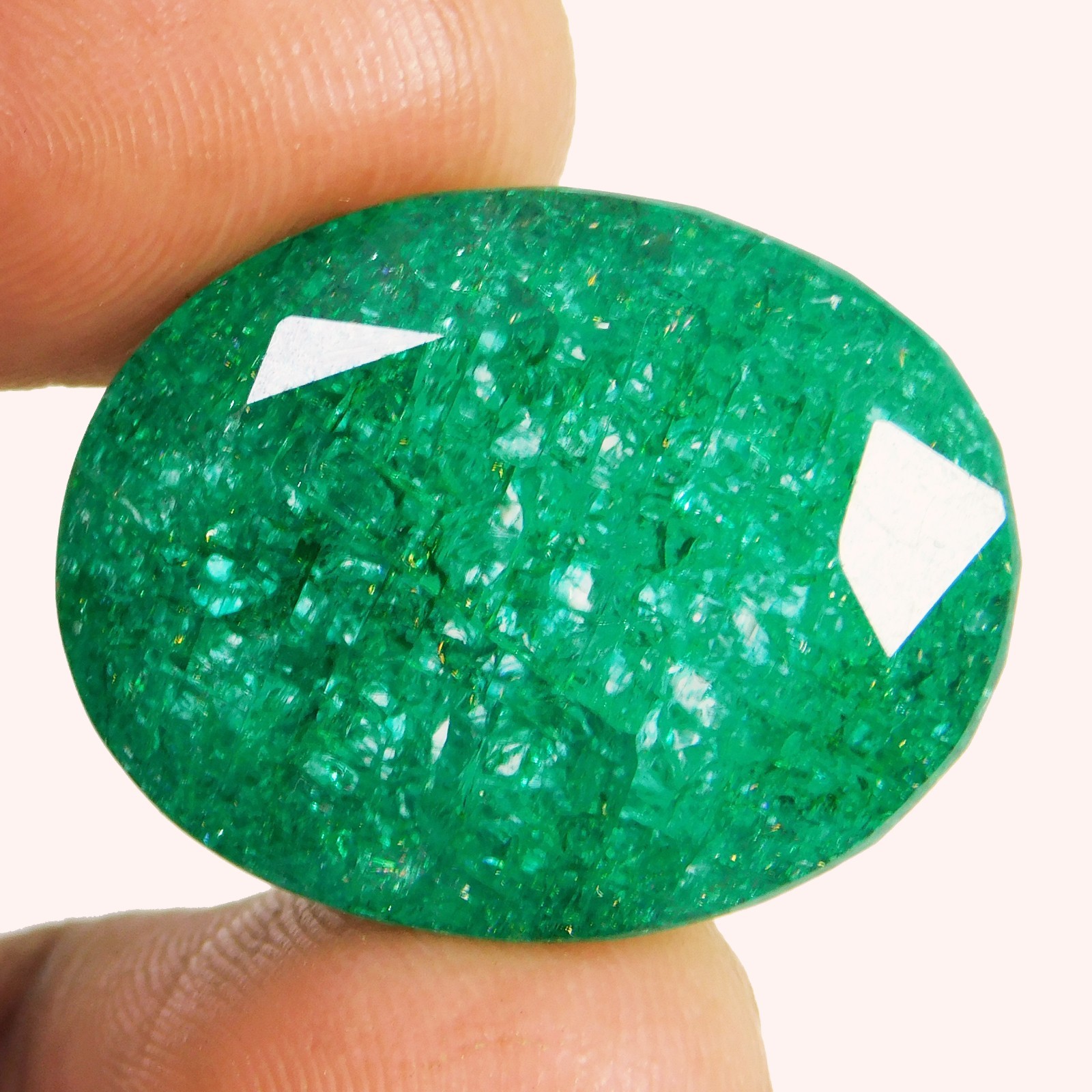 Stunning 47.40 Cts Natural Colombian Green Emerald – “Certified” Loose Gemstone