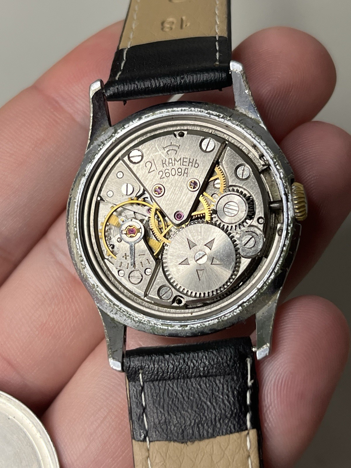 Rare Vintage Raketa 2609A 21 Jewels Soviet Era USSR Mechanical Watch Serviced